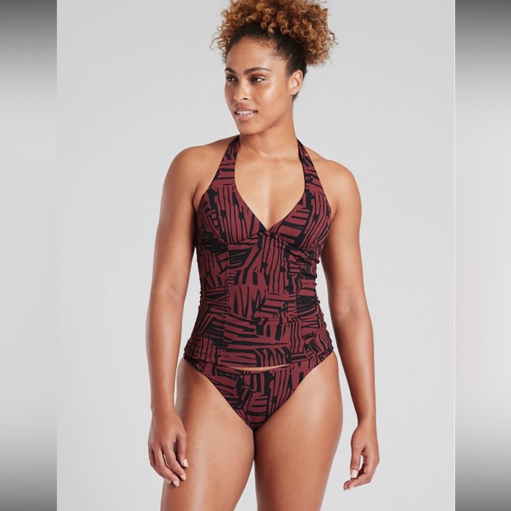 ATHLETA SCULPTED SIENNA HALTER TANKINI SIZE 32B/C